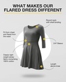 Shop Laurel Green Flared Dress