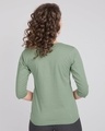 Shop Laurel Green Round Neck 3/4th Sleeve T-Shirt-Design
