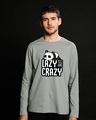Shop Lazy But Crazy Full Sleeve T-Shirt-Front