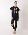 Shop Lazy Colorful Boyfriend T-Shirt-Full