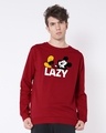 Shop Lazy Mickey Fleece Light Sweatshirt (DL)-Front
