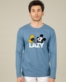 Shop Lazy Mickey Full Sleeve T-Shirt (DL)-Front
