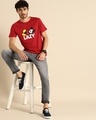 Shop Lazy Mickey Half Sleeve T-Shirt-Design