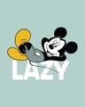 Shop Lazy Mickey Half Sleeve T-Shirt (DL)-Full