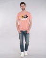 Shop Lazy Mickey Half Sleeve T-Shirt (DL)