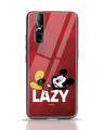 Shop Lazy Mickey Vivo V15 Pro Glass Mobile Cover-Front
