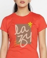 Shop Lazy Sunday Half Sleeve Printed T-Shirt Oxyfire -Front
