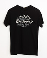 Shop Leave The World Half Sleeve T-Shirt-Front