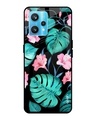Shop Leaves & Flowers Printed Premium Glass Cover For Realme 9 Pro Plus (Shockproof, Light Weight)-Front