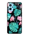 Shop Leaves & Flowers Printed Premium Glass Cover for Realme 9i (Shock Proof, Lightweight)-Front