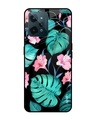 Shop Leaves & Flowers Printed Premium Glass Cover for Realme C31 (Shockproof, Light Weight)-Front