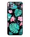 Shop Leaves & Flowers Printed Premium Glass Cover for Samsung Galaxy F42 5G (Shock Proof, Light Weight)-Front