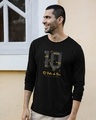 Shop Legend 10 ARG Full Sleeve T-Shirt Black-Front