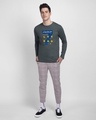 Shop Legend 7 Full Sleeve T-Shirt Nimbus Grey-Full
