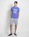 Shop Legend Daniels March Half Sleeve T-Shirt-Blue Haze-Design