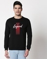 Shop Legend Panel Fleece Sweatshirt Black-Front