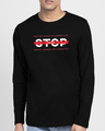 Shop Legends Never Stop Full Sleeve T-Shirt Black-Front