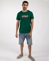 Shop Legends Never Stop Half Sleeve T-Shirt Dark Forest Green-Design