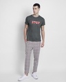Shop Legends Never Stop Half Sleeve T-Shirt Nimbus Grey-Design