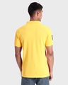 Shop Men's Lemon Crome & Crimson Red Color Block Plus Size Polo T-shirt-Design