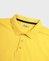 Shop Men's Lemon Crome & Crimson Red Color Block Plus Size Polo T-shirt