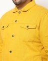 Shop Men's Yellow Plus Size Twill Denim Jacket