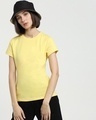 Shop Women's Lemon Yellow T-Shirt-Front