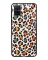 Shop Leopard Printed Premium Glass Cover For Samsung Galaxy A51(Impact Resistant, Matte Finish)-Front