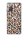 Shop Leopard Printed Premium Glass Cover For Samsung Galaxy Note 20(Impact Resistant, Matte Finish)-Front