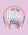 Shop Let It Play Headphones Round Neck 3/4th Sleeve T-Shirt-Full