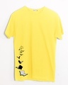 Shop Let Me Fly Books Half Sleeve T-Shirt Empire Yellow-Front