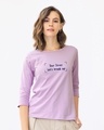 Shop Let's Break Up Round Neck 3/4th Sleeve T-Shirt-Front