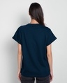 Shop Let's Rock Smiley Boyfriend T-Shirt Navy Blue-Design