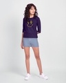 Shop Let's Rock Smiley Round Neck 3/4 Sleeve T-Shirt Parachute Purple-Design