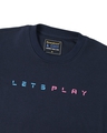 Shop Men's Blue Lets Play Typography Sweatshirt