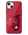 Shop Life Is Beautiful Premium Glass Case for Apple Iphone 13 Mini (Shock Proof, Scratch Resistant)-Front