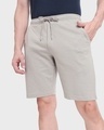 Shop Men's Light Grey Casual Shorts-Front