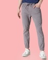 Shop Light Grey Mens's Chino Joggers-Front