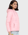 Shop Women's Pink Relaxed Fit Puffer Jacket-Design