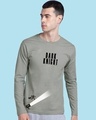 Shop Lightrun Full Sleeve T-Shirt Meteor Grey-Front