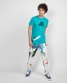 Shop Lightrun Half Sleeve T-Shirt Tropical Blue-Full