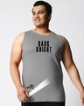 Shop Men's Grey Lightrun Typography Plus Size Vest-Front