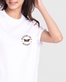 Shop Like A Butterfly Boyfriend T-Shirt White-Front