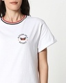 Shop Like A Butterfly Boyfriend Varsity Rib H/S T-Shirt Multicolor-Front
