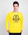 Shop Like My Music Loud Full Sleeve T-Shirt Pineapple Yellow -Front