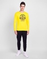 Shop Like My Music Loud Full Sleeve T-Shirt Pineapple Yellow -Design