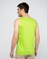 Shop Like My Music Loud Round Neck Vest Neon Green -Design