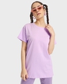 Shop Lilac Bloom Boyfriend T-Shirt-Front