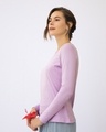 Shop Lilac Breeze Scoop Neck Full Sleeve T-Shirt-Design