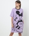 Shop Lilac Hyperprint T-shirt Dress-Front
